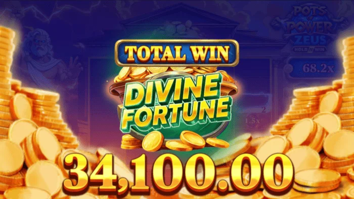 Pots of Power: Zeus - totale winst van de bonus